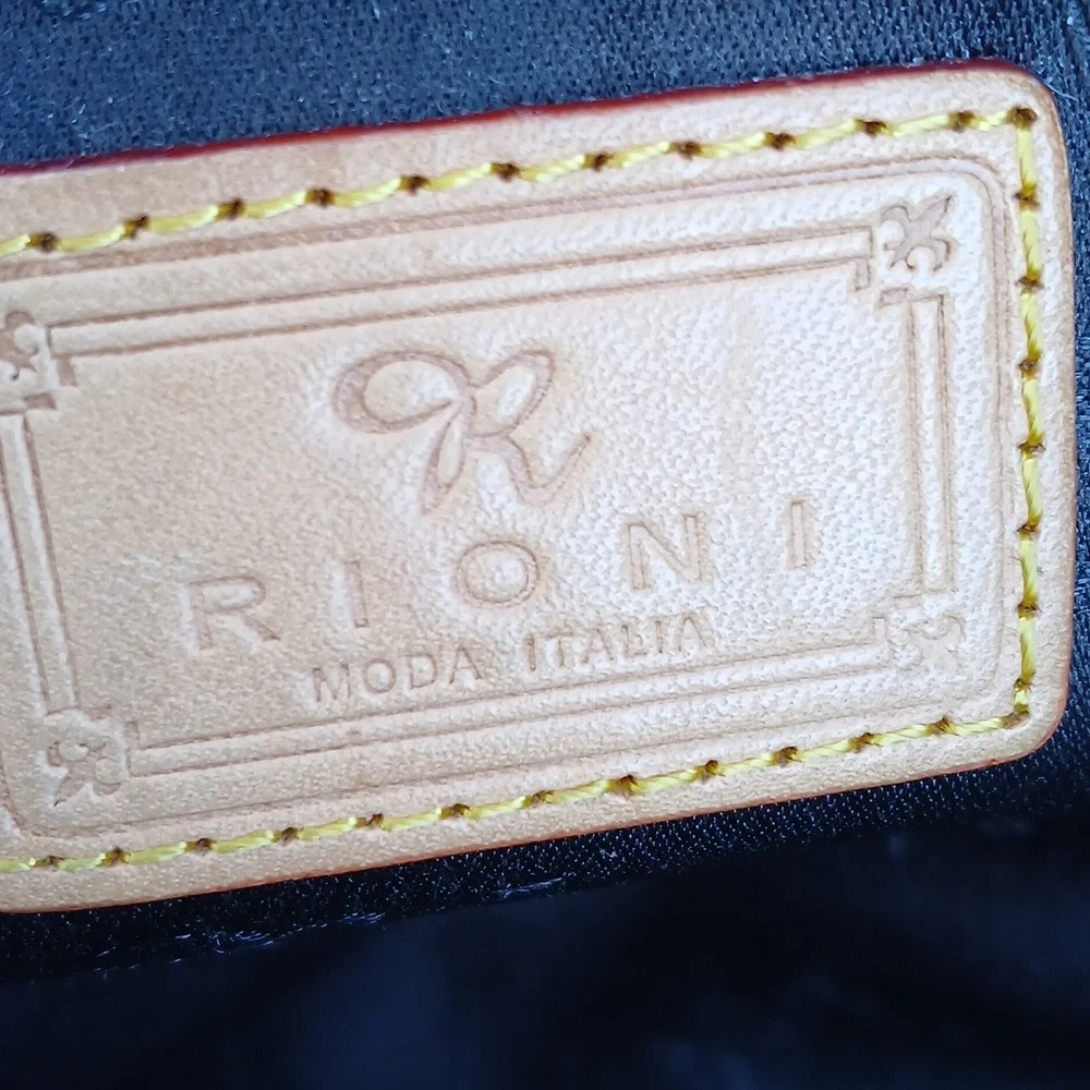 Rioni Moda Italia Leather-trimmed Tote Shoulder Bag With Magnetic Closer - Picture 11 of 15